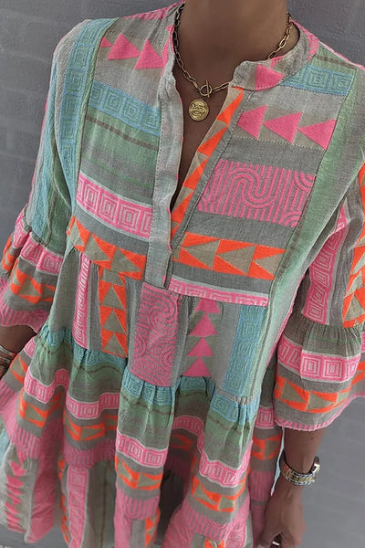 Carmen™ | Boho Colorido Vestido