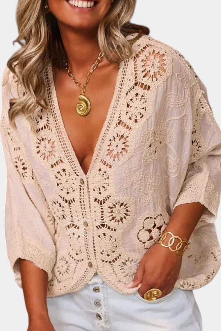 Adele™ | Blusa Crochet