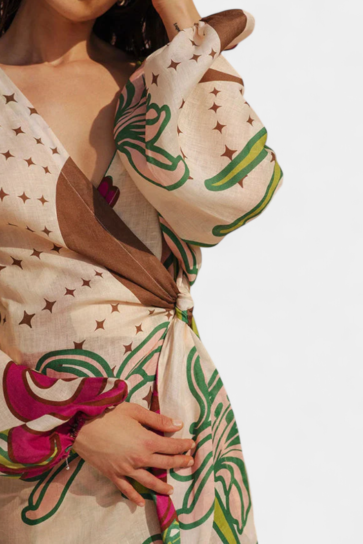 Fana™ | Vestido Cruzado Floral