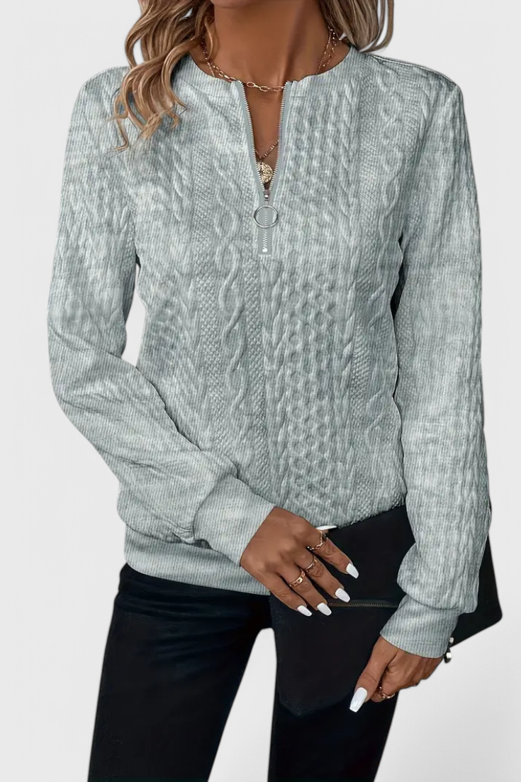 Zoey™ | Jersey Cremallera Suave
