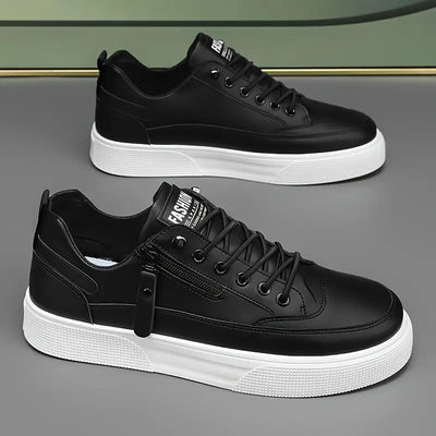 Rafael™ | Zapatillas Cuero Detalle Crem
