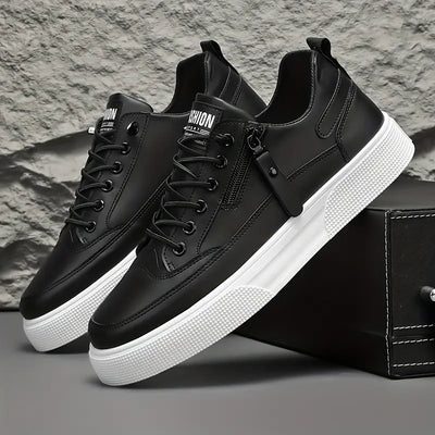 Rafael™ | Zapatillas Cuero Detalle Crem