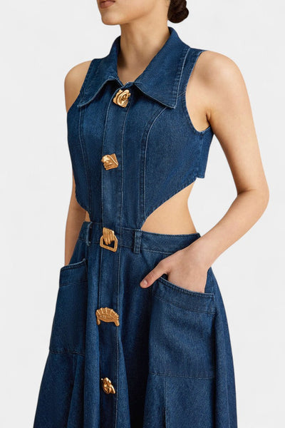 Alia™ | Vestido Mezclilla sin Mangas