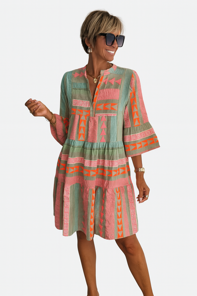 Carmen™ | Boho Colorido Vestido
