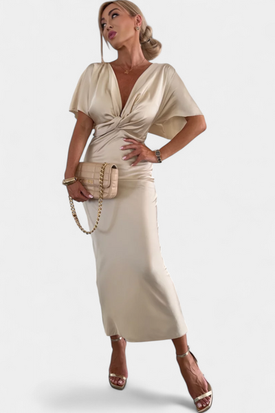 Emryn™ | Vestido Nudo Cruzado