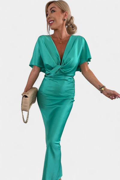 Emryn™ | Vestido Nudo Cruzado