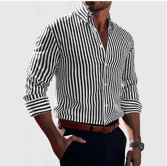 Leo™ | Camisa Confidence Rayas