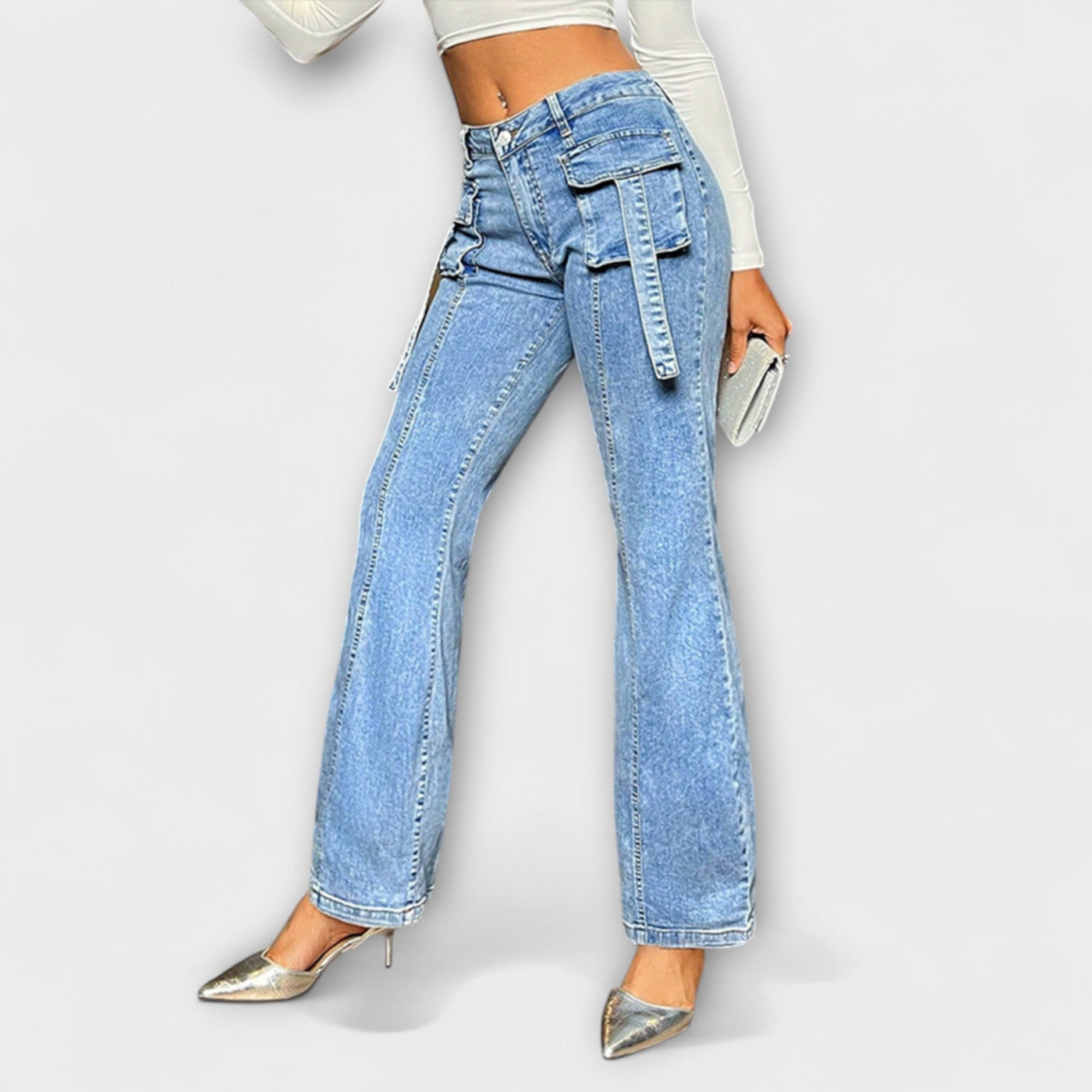 Rebecca™ | Cintura Alta Jeans
