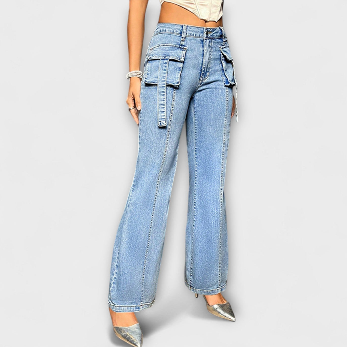 Rebecca™ | Cintura Alta Jeans