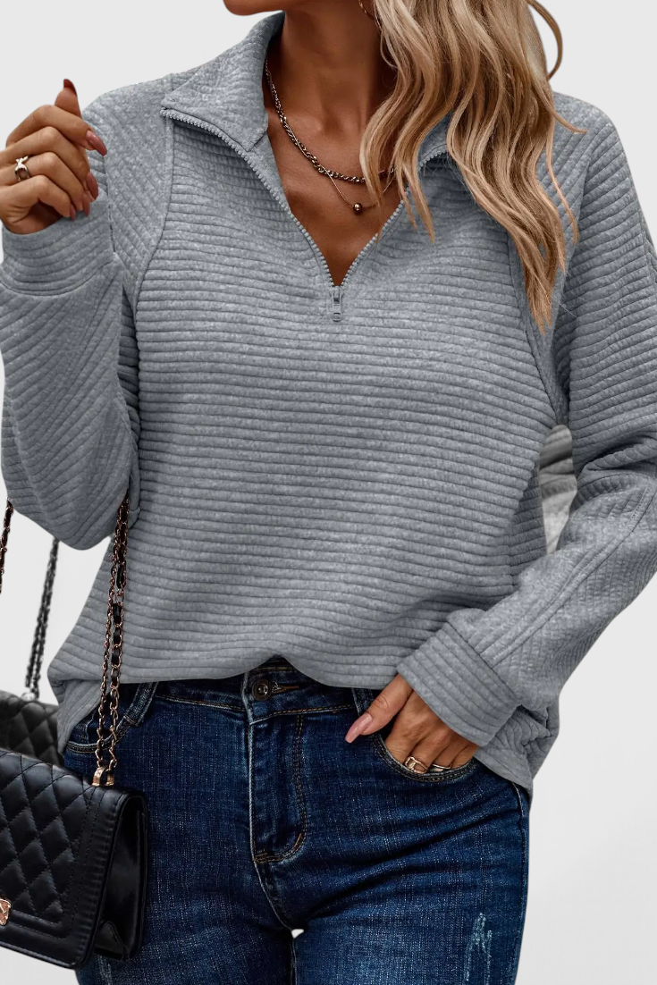 Helene™ | Jersey con Cremallera