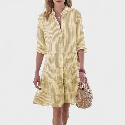 Pilar™ | Vestido Diario a Rayas