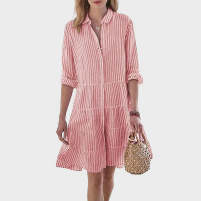 Pilar™ | Vestido Diario a Rayas