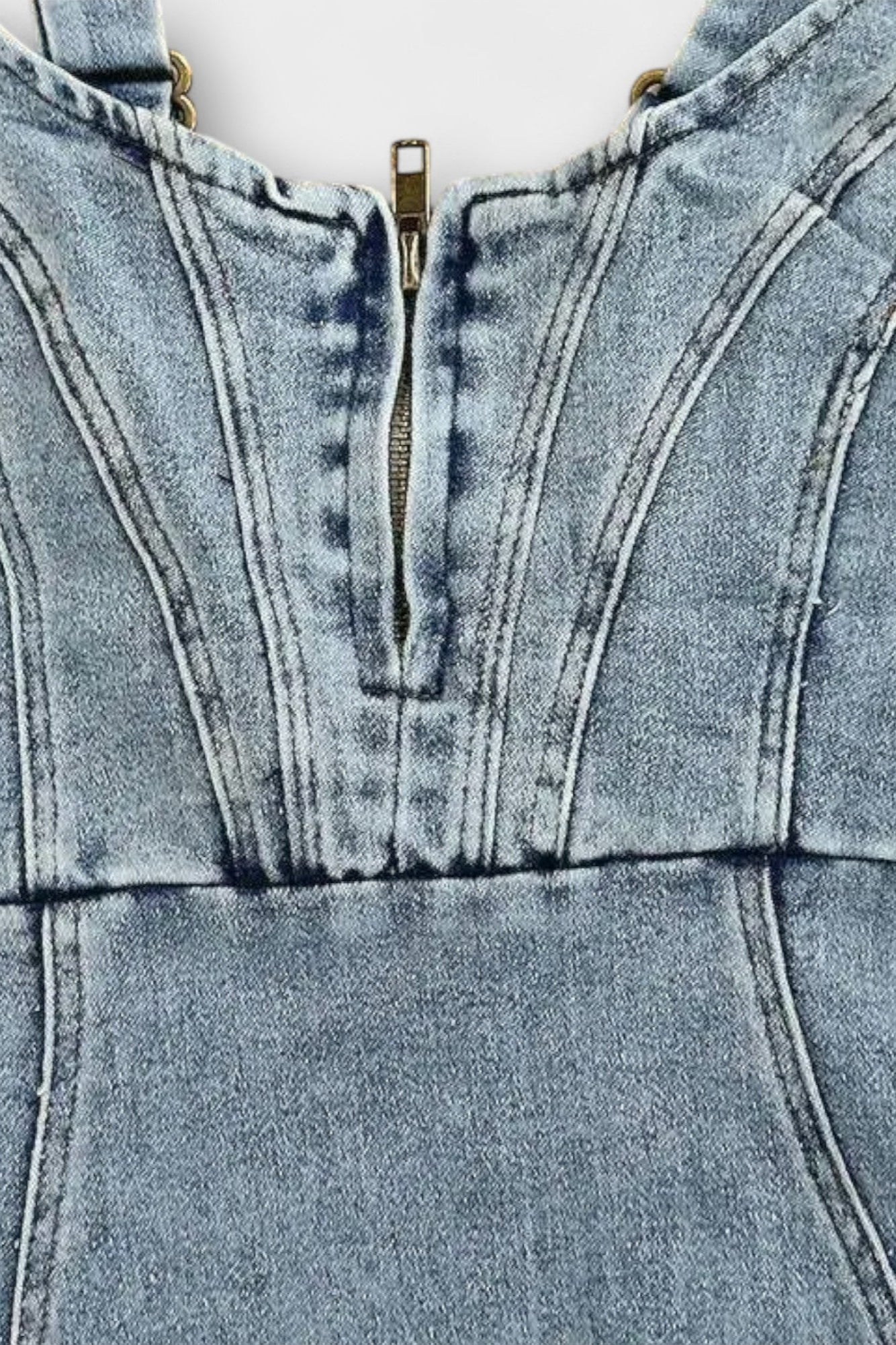 Janessa™ | Vestido Denim Tirantes